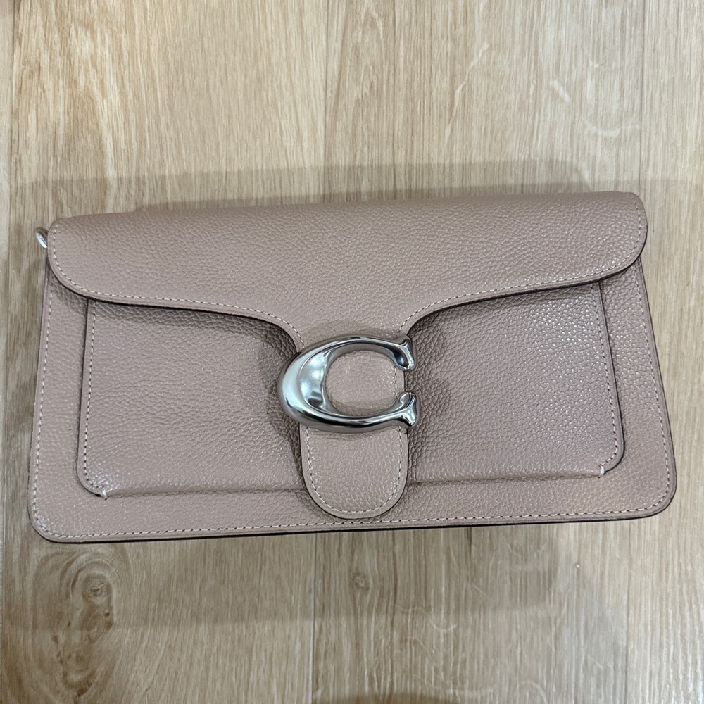 Coach Tabby (Small) Dark Stone Leather Shoulder and Crossbody bag.